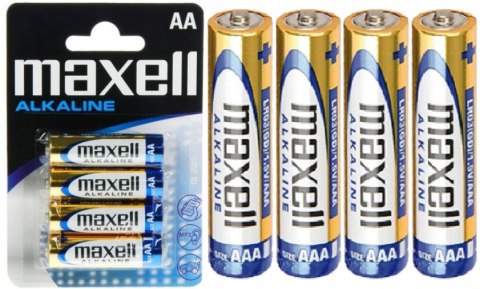 4X BATERIE AA 1,5V ALKALINE MAXELL LR6 4X BATERIE AA 1,5V ALKALINE MAXELL LR6