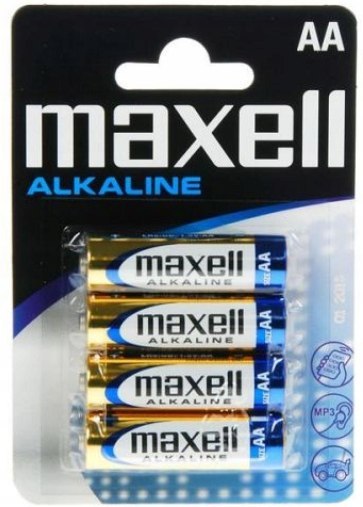 4X BATERIE AA 1,5V ALKALINE MAXELL LR6 4X BATERIE AA 1,5V ALKALINE MAXELL LR6
