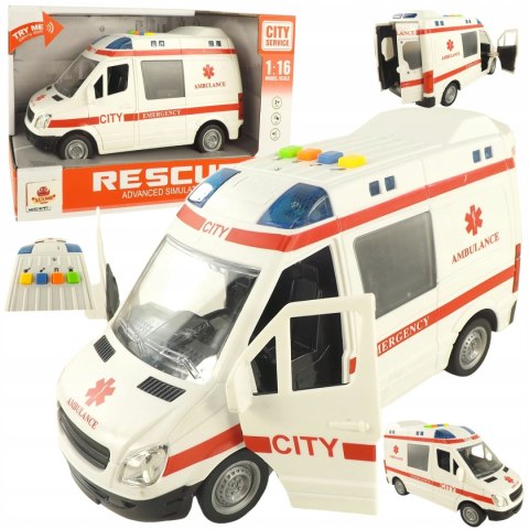 AUTO AMBULANS KARETKA OTWIERANE DRZWI 1:16 WY590A AUTO AMBULANS KARETKA OTWIERANE DRZWI 1:16 WY590A