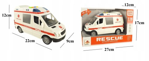 AUTO AMBULANS KARETKA OTWIERANE DRZWI 1:16 WY590A AUTO AMBULANS KARETKA OTWIERANE DRZWI 1:16 WY590A