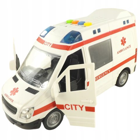AUTO AMBULANS KARETKA OTWIERANE DRZWI 1:16 WY590A AUTO AMBULANS KARETKA OTWIERANE DRZWI 1:16 WY590A