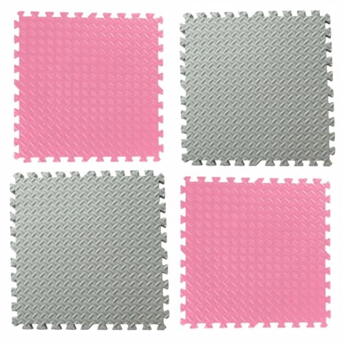 PUZZLE PIANKOWE MATA EVA 4 SZT RÓŻOWO SZARE EM1002RS PUZZLE PIANKOWE MATA EVA 4 SZT RÓŻOWO SZARE EM1002RS