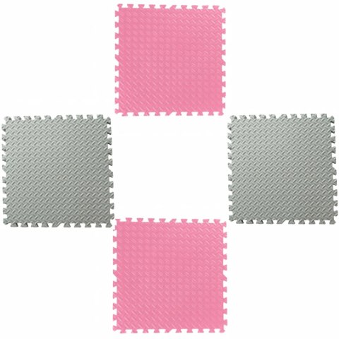 PUZZLE PIANKOWE MATA EVA 4 SZT RÓŻOWO SZARE EM1002RS PUZZLE PIANKOWE MATA EVA 4 SZT RÓŻOWO SZARE EM1002RS