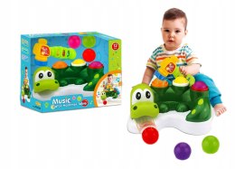 ZJEŻDŻALNIA DINOZAUR ZBIJAK PIŁKI MŁOTECZEK 326