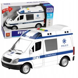 AUTO RADIOWÓZ POLICJA OTWIERANE DRZWI 1:16 WY590BP