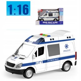 AUTO RADIOWÓZ POLICJA OTWIERANE DRZWI 1:16 WY590BP