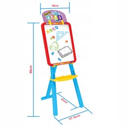 DUŻA DWUSTRONNA TABLICA KREDOWA MAGNETYCZNA 3W1 YM826