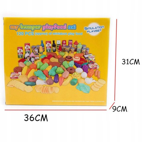 ZESTAW WARZYWA I OWOCE PLASTIKOWE 120EL. 083 ZESTAW WARZYWA I OWOCE PLASTIKOWE 120EL. 083