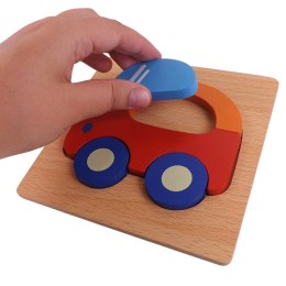 PUZZLE DREWNIANE EDUKACYJNE KLOCKI DLA DZIECI 15-15A