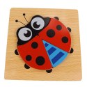 PUZZLE DREWNIANE EDUKACYJNE KLOCKI DLA DZIECI 15-15B