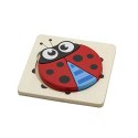 PUZZLE DREWNIANE EDUKACYJNE KLOCKI DLA DZIECI 15-15B