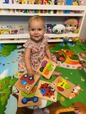 PUZZLE DREWNIANE EDUKACYJNE KLOCKI DLA DZIECI 15-15M