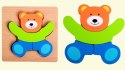 PUZZLE DREWNIANE EDUKACYJNE KLOCKI DLA DZIECI 15-15M