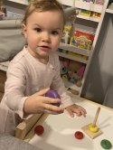 SORTER DREWNIANY TĘCZOWA WIEŻA PIRAMIDA KOLOR SC-2
