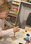 SORTER DREWNIANY TĘCZOWA WIEŻA PIRAMIDA KOLOR SC-2