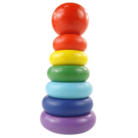 SORTER DREWNIANY TĘCZOWA WIEŻA PIRAMIDA KOLOR SC-2 SORTER DREWNIANY TĘCZOWA WIEŻA PIRAMIDA KOLOR SC-2