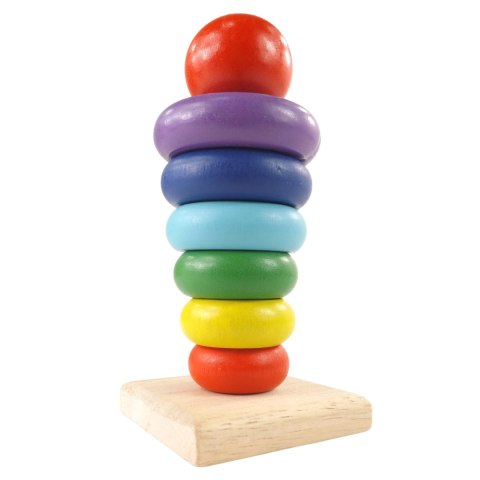 SORTER DREWNIANY TĘCZOWA WIEŻA PIRAMIDA KOLOR SC-2 SORTER DREWNIANY TĘCZOWA WIEŻA PIRAMIDA KOLOR SC-2