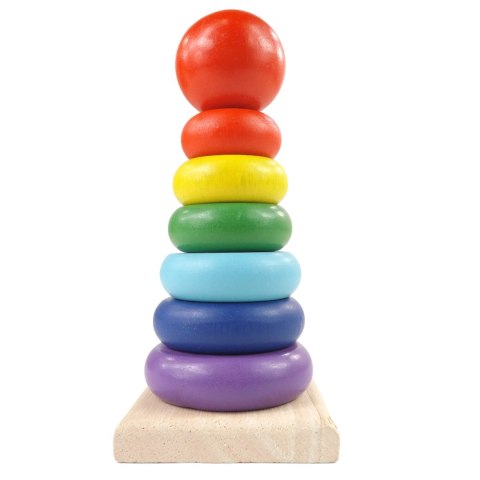 SORTER DREWNIANY TĘCZOWA WIEŻA PIRAMIDA KOLOR SC-2 SORTER DREWNIANY TĘCZOWA WIEŻA PIRAMIDA KOLOR SC-2