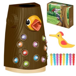 MAGNETYCZNA GRA NAKARM PTASZKA DZIĘCIOŁ MONTESSORI LS-29