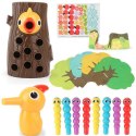 MAGNETYCZNA GRA NAKARM PTASZKA DZIĘCIOŁ MONTESSORI LS-29