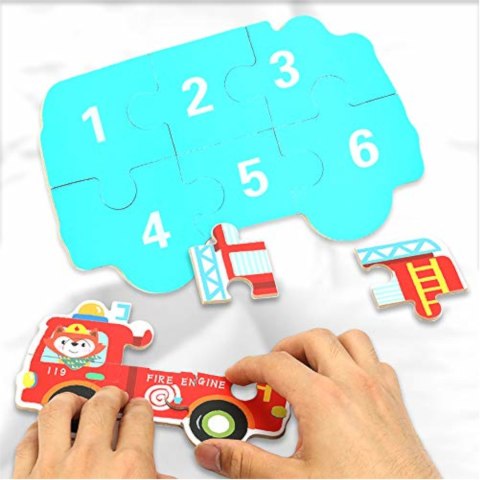 MOJE PIERWSZE PUZZLE POJAZDY SŁUŻBOWE 30 SZT. 1768 MOJE PIERWSZE PUZZLE POJAZDY SŁUŻBOWE 30 SZT. 1768