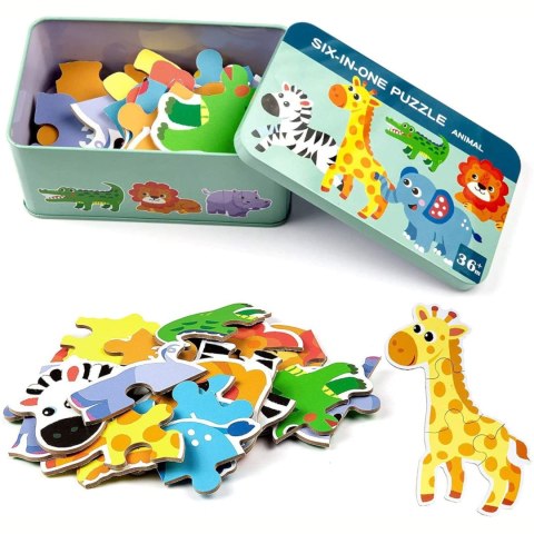 MOJE PIERWSZE PUZZLE ZWIERZĘTA SAFARI 25 SZT. 1767 MOJE PIERWSZE PUZZLE ZWIERZĘTA SAFARI 25 SZT. 1767