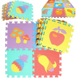 PUZZLE PIANKOWE MATA EVA 10 SZT OWOCE I WARZYWA CB-111
