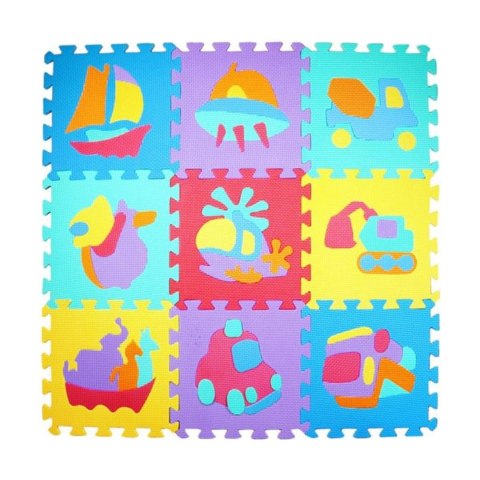 PUZZLE PIANKOWE MATA EVA 10 SZT POJAZDY CB-114 PUZZLE PIANKOWE MATA EVA 10 SZT POJAZDY CB-114