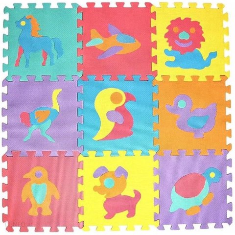 PUZZLE PIANKOWE MATA EVA 10 SZT ZWIERZĘTA CB-115 PUZZLE PIANKOWE MATA EVA 10 SZT ZWIERZĘTA CB-115