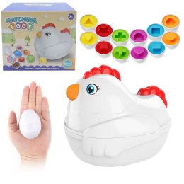 UKŁADANKA SORTER JAJKA MONTESSORI KOLORY DF18