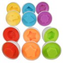 UKŁADANKA SORTER JAJKA MONTESSORI KOLORY DF24B