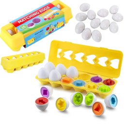 UKŁADANKA SORTER JAJKA MONTESSORI KSZTAŁTY LB33-3