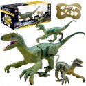 DINOZAUR VELOCIRAPTOR ZDALNIE STEROWANY PILOT PORT USB DŹWIĘKI QX020