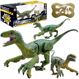 DINOZAUR VELOCIRAPTOR ZDALNIE STEROWANY PILOT PORT USB DŹWIĘKI QX020