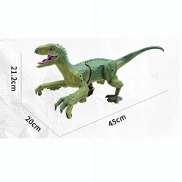 DINOZAUR VELOCIRAPTOR ZDALNIE STEROWANY PILOT PORT USB DŹWIĘKI QX020