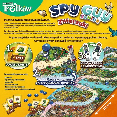 GRA PLANSZOWA SPY GUY JUNIOR ZWIERZAKI RODZINA TREFLIKÓW TREFL 02595 GRA PLANSZOWA SPY GUY JUNIOR ZWIERZAKI RODZINA TREFLIKÓW TREFL 02595