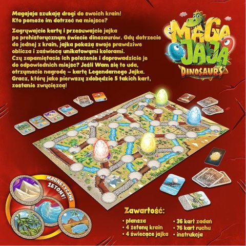 GRA RODZINNA PLANSZOWA TOWARZYSKA MAGAJAJA DINOSAURS 6+ TREFL 02281 GRA RODZINNA PLANSZOWA TOWARZYSKA MAGAJAJA DINOSAURS 6+ TREFL 02281