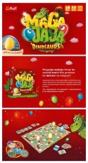 GRA RODZINNA PLANSZOWA TOWARZYSKA MAGAJAJA DINOSAURS 6+ TREFL 02281