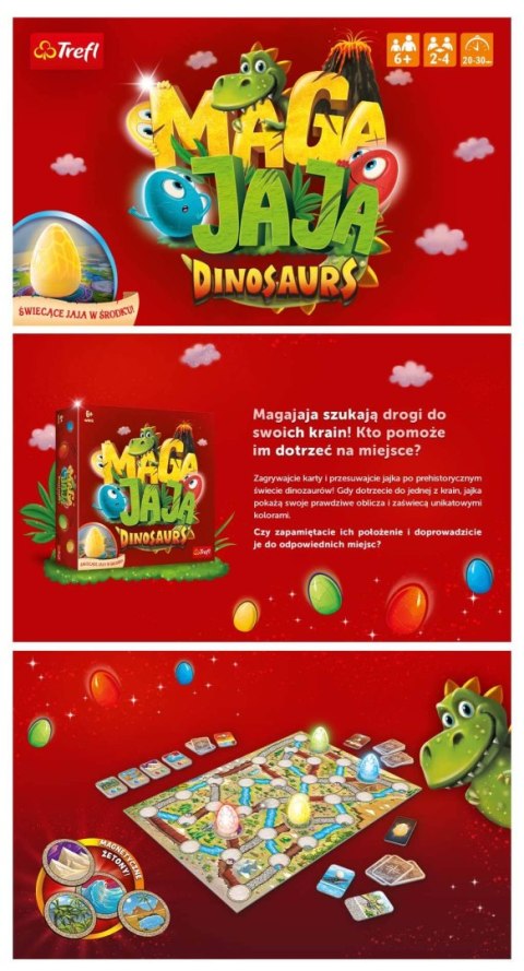 GRA RODZINNA PLANSZOWA TOWARZYSKA MAGAJAJA DINOSAURS 6+ TREFL 02281 GRA RODZINNA PLANSZOWA TOWARZYSKA MAGAJAJA DINOSAURS 6+ TREFL 02281