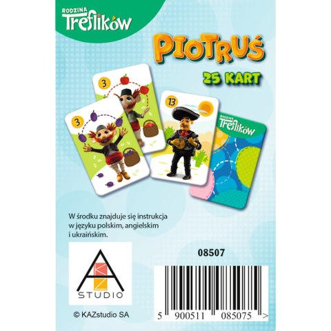 KARTY PIOTRUŚ RODZINA TREFLIKÓW +4 TREFL 08507 KARTY PIOTRUŚ RODZINA TREFLIKÓW +4 TREFL 08507