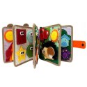 KSIĄŻECZKA FILCOWA ODCZEPIANE ELEMENTY TABLICA 3D MONTESSORI ŻYRAFA F30