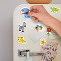 MAGNESY NA LODÓWKĘ ZWIERZĘTA PIANKOWE 36 ELEMENTÓW POJEMNIK