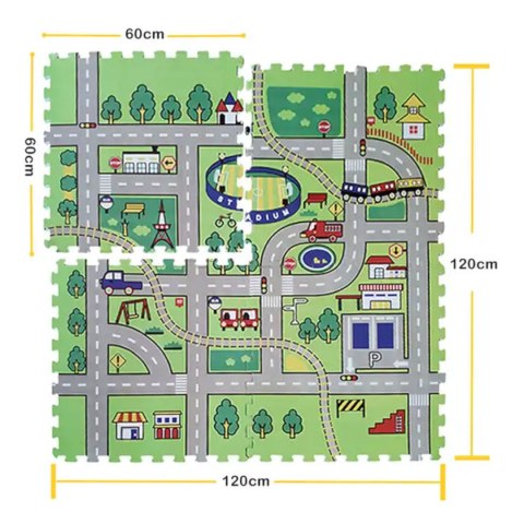 PUZZLE PIANKOWE 60 X 60 MATA 4 SZT. EM2002S PUZZLE PIANKOWE 60 X 60 MATA 4 SZT. EM2002S