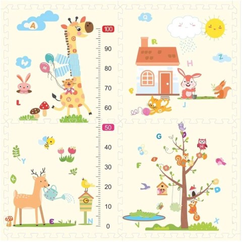 PUZZLE PIANKOWE EVA METRYKA 4 SZT EM2001 PUZZLE PIANKOWE EVA METRYKA 4 SZT EM2001
