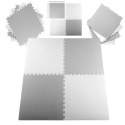 PUZZLE PIANKOWE MATA EVA 4 SZT BIAŁO SZARE EM1001