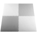 PUZZLE PIANKOWE MATA EVA 4 SZT BIAŁO SZARE EM1001