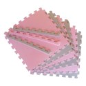 PUZZLE PIANKOWE MATA EVA 4 SZT RÓŻOWO SZARE EM1001R