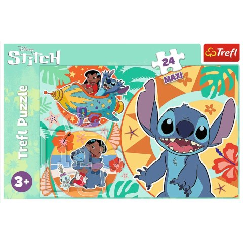 PUZZLE 24 MAXI 24 EL. WESOŁY DZIEŃ LILO & STITCH DISNEY TREFL 14365 PUZZLE 24 MAXI 24 EL. WESOŁY DZIEŃ LILO & STITCH DISNEY TREFL 14365