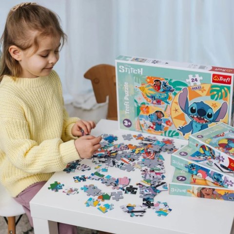 PUZZLE 24 MAXI 24 EL. WESOŁY DZIEŃ LILO & STITCH DISNEY TREFL 14365 PUZZLE 24 MAXI 24 EL. WESOŁY DZIEŃ LILO & STITCH DISNEY TREFL 14365