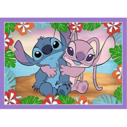 PUZZLE 4W1 LILO & STITCH SZALONY DZIEŃ TREFL 34633
